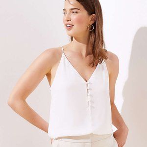 Cream Loft Button Cami